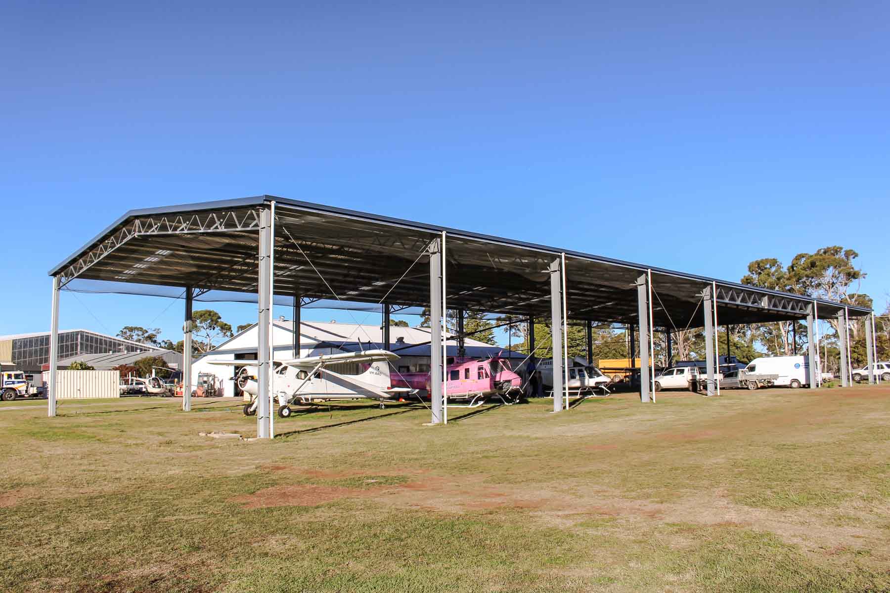 Steel Airport Cover Side