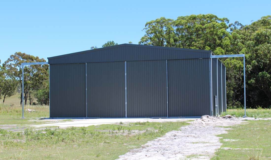 Helicopter Hangar Closed Doors