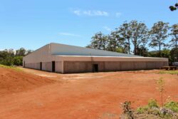 Industrial Spring Water Processing Shed Exterior
