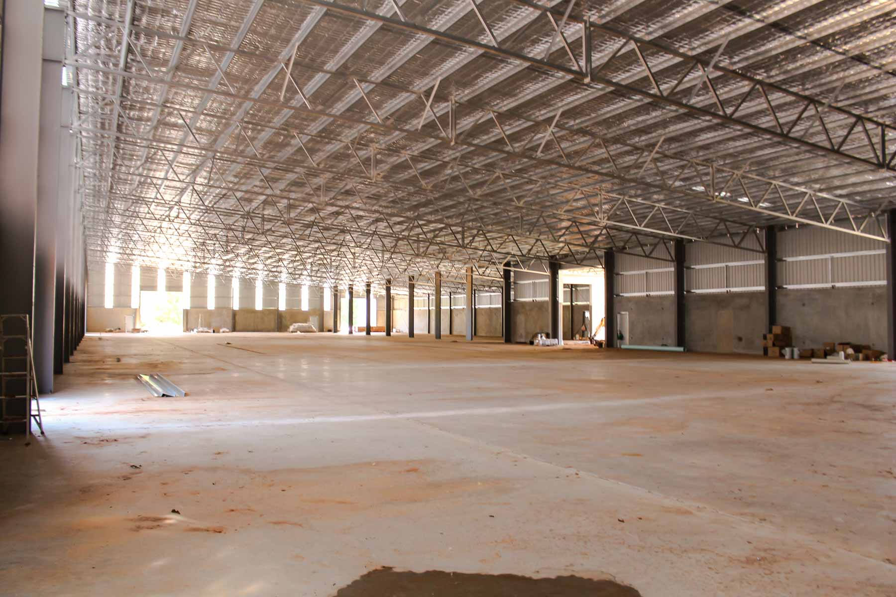 Industrial Spring Water Processing Shed Interior