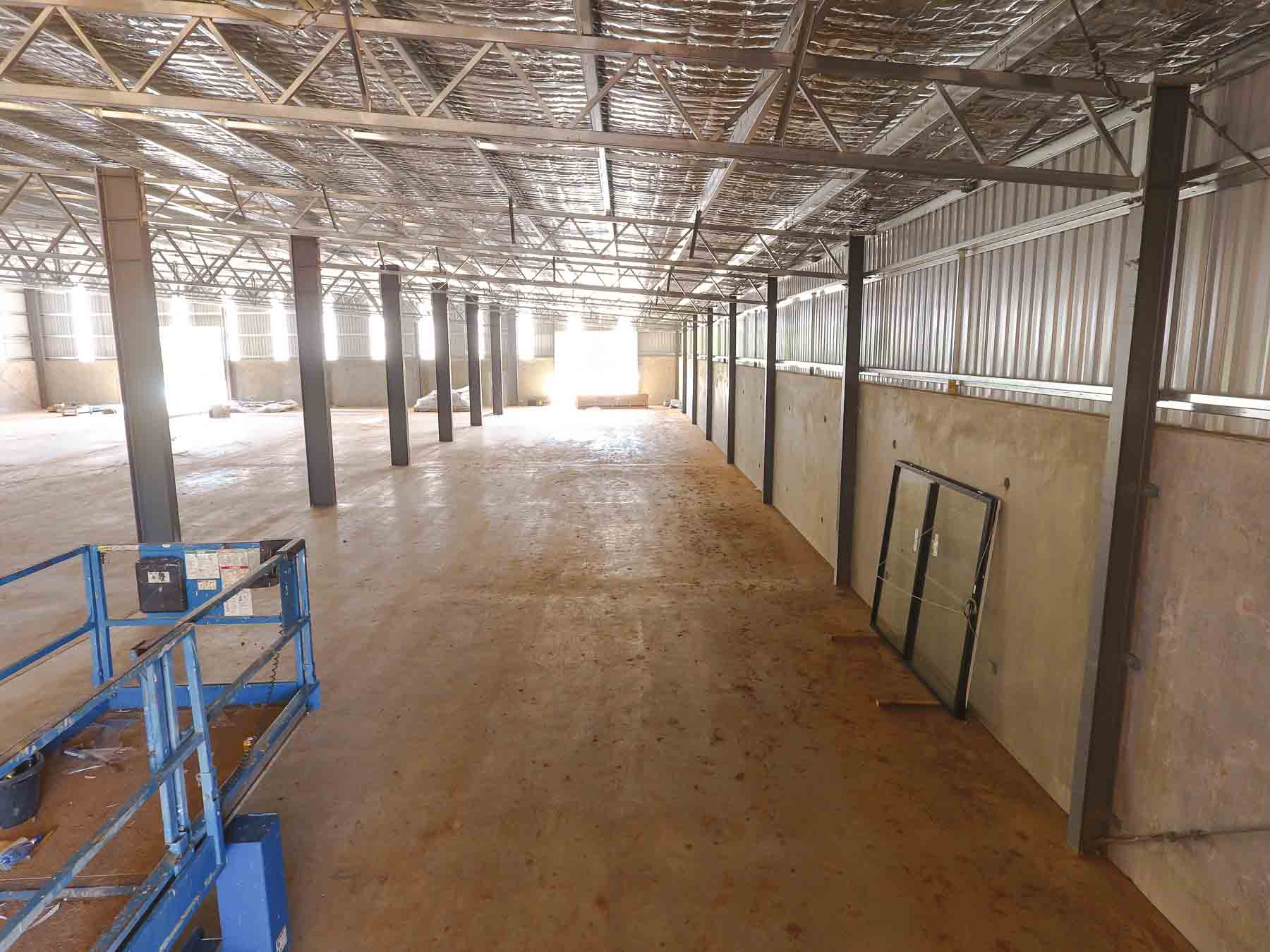 Industrial Spring Water Processing Shed Interior Details