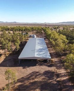 Large Hay Storage Shed