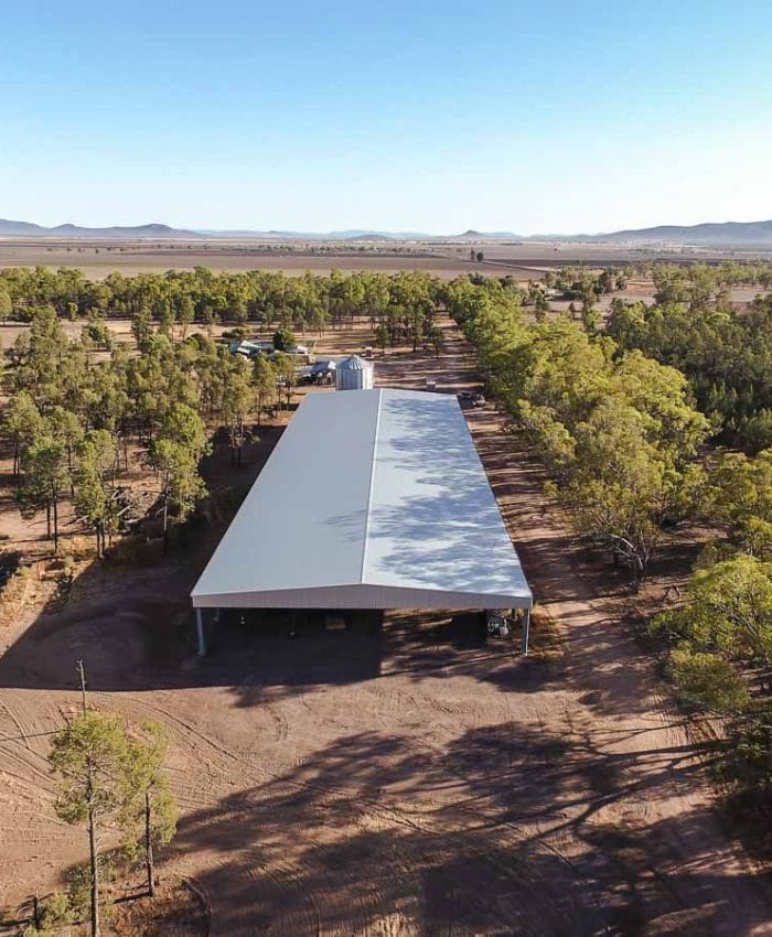 Large Hay Storage Shed