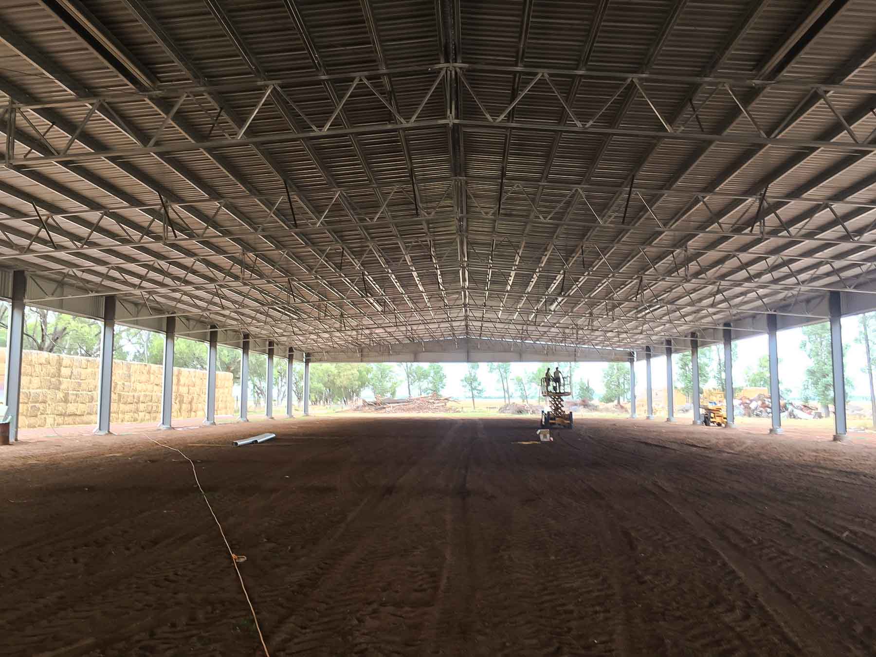 Large Hay Storage Shed Interior