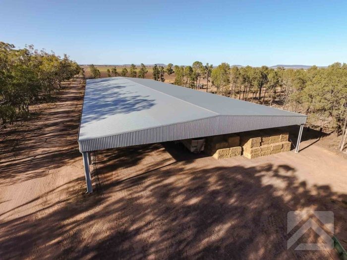 Large Steel Hay Shed