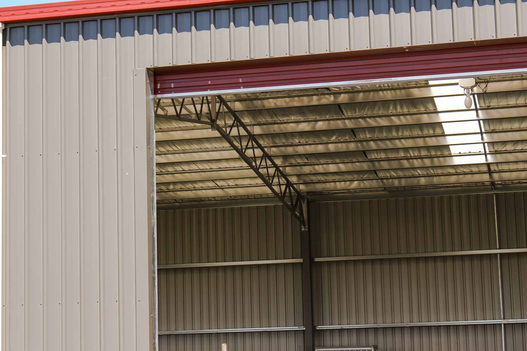Large Steel Farm Shed Roof Detail