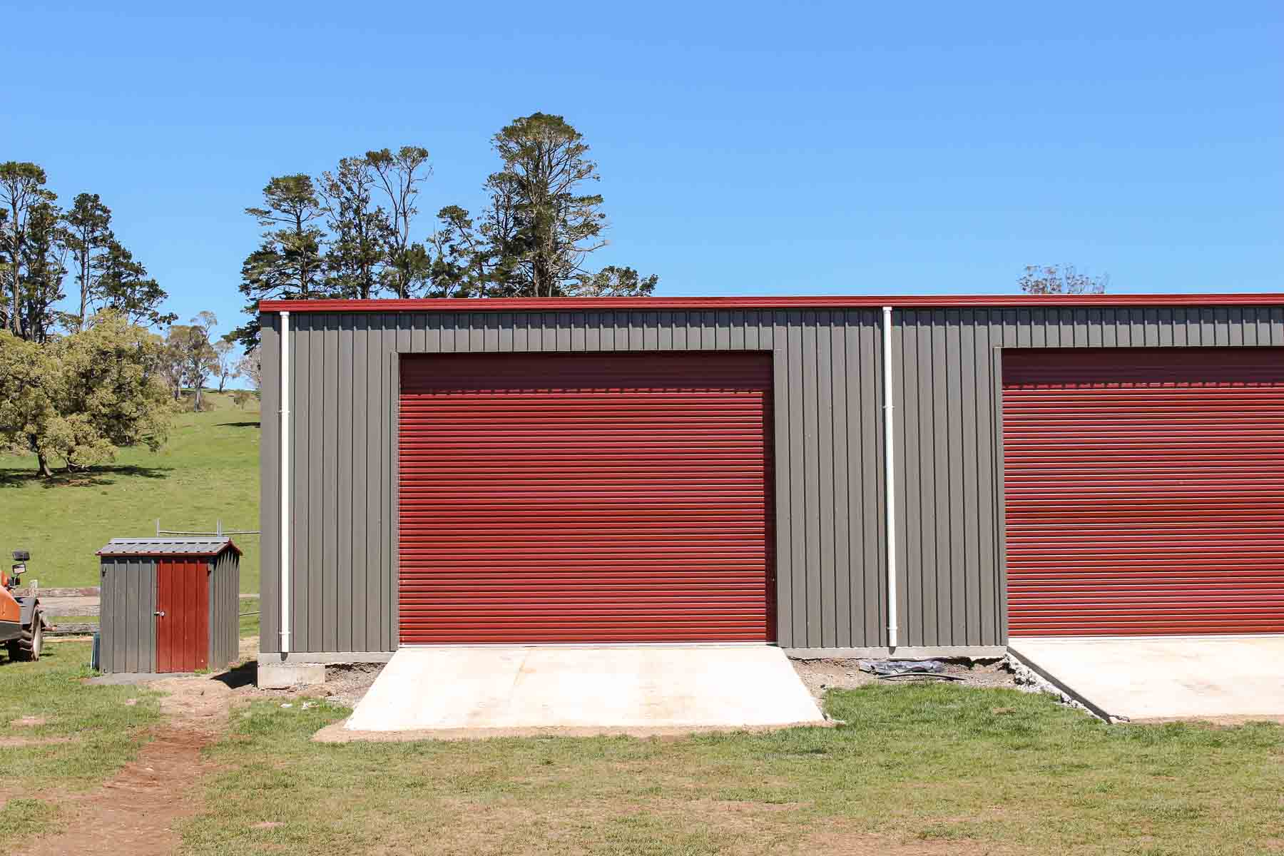 Large Steel Farm Shed Exterior