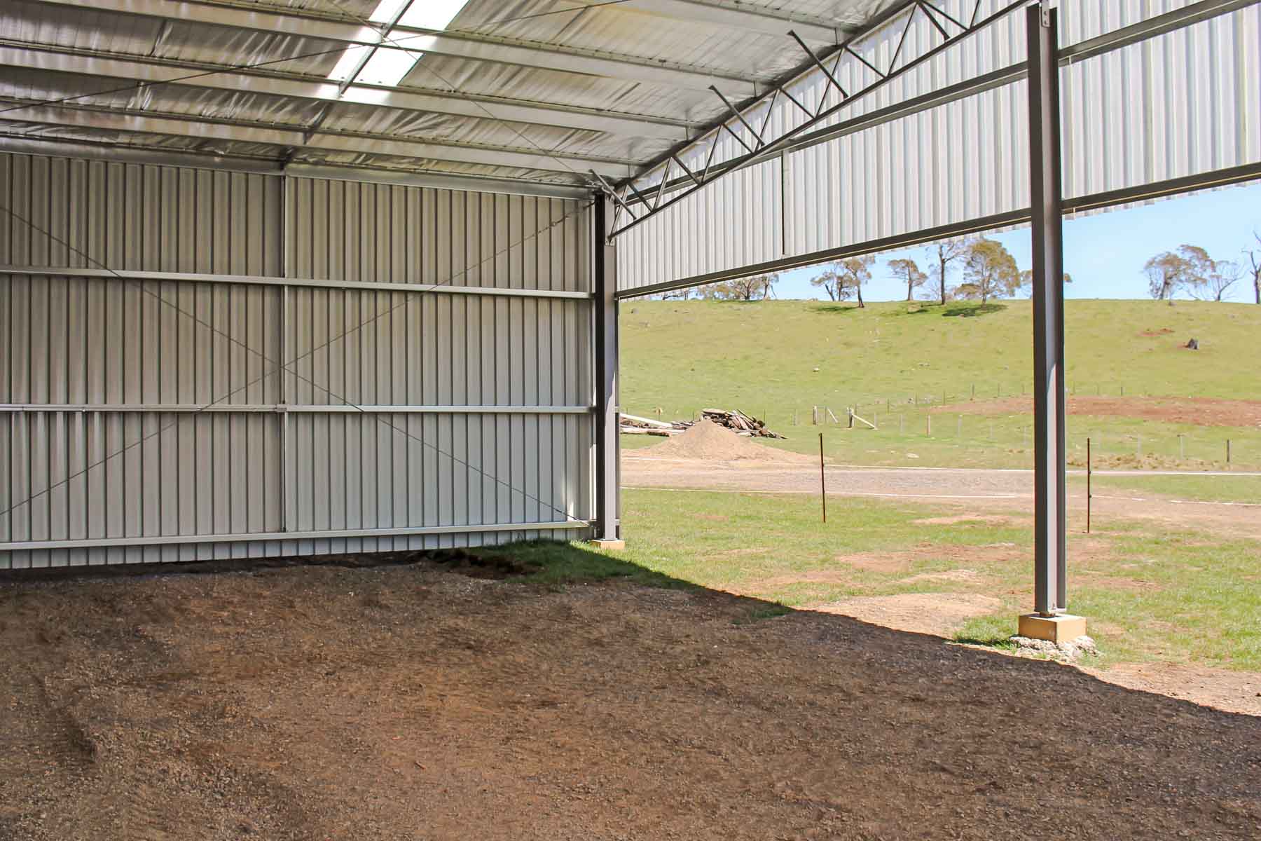Large Steel Farm Shed