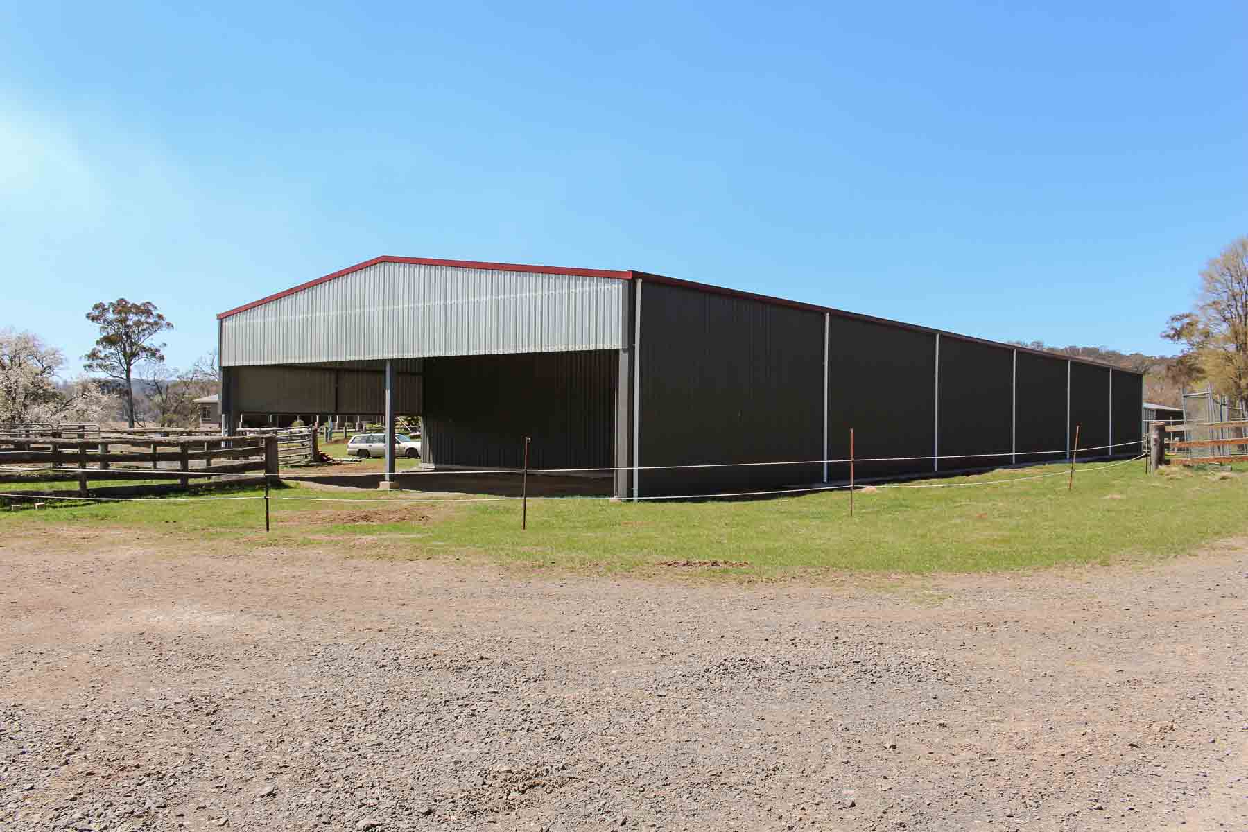 Large Steel Farm Shed