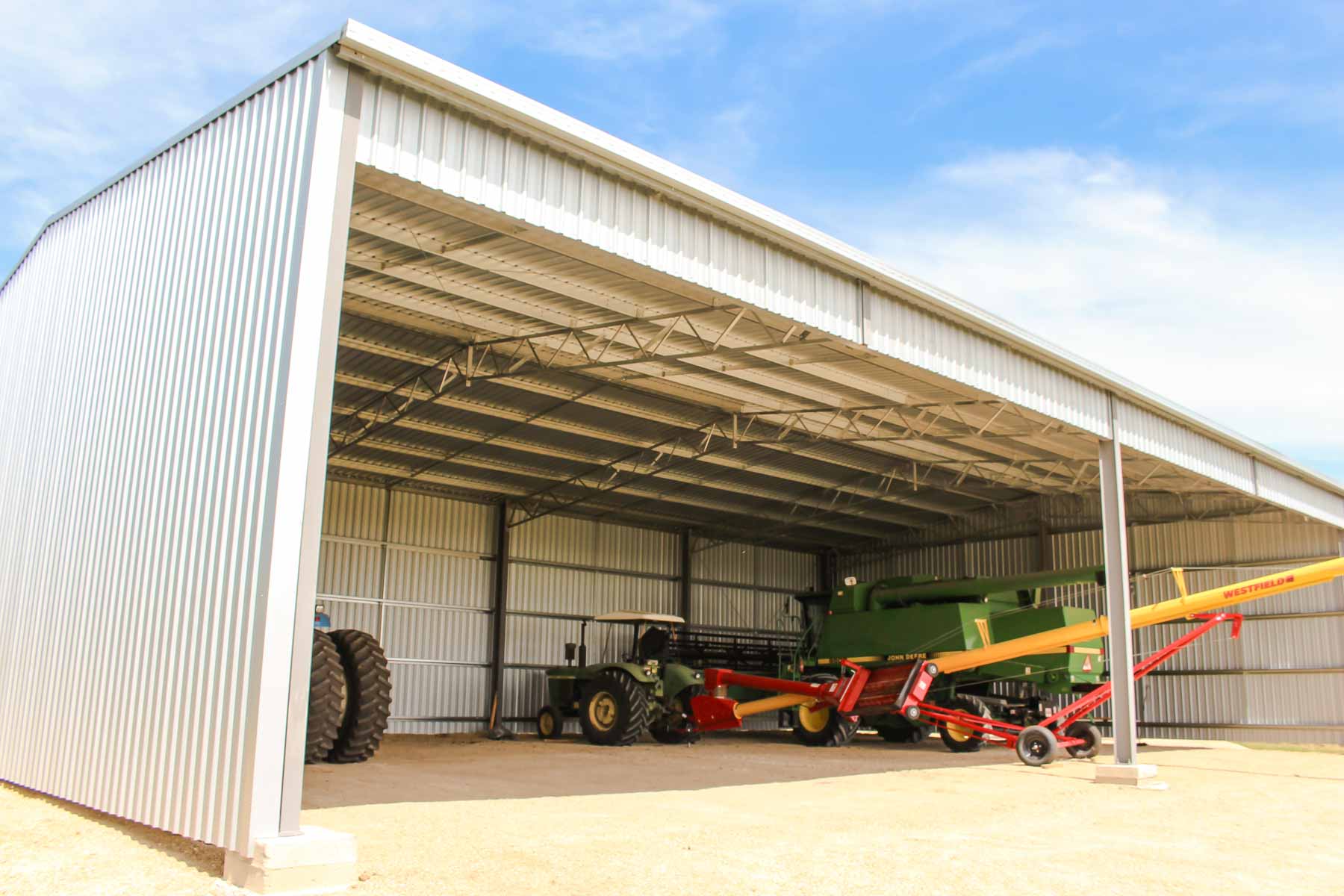 Rural Machinery Shed Front Detail