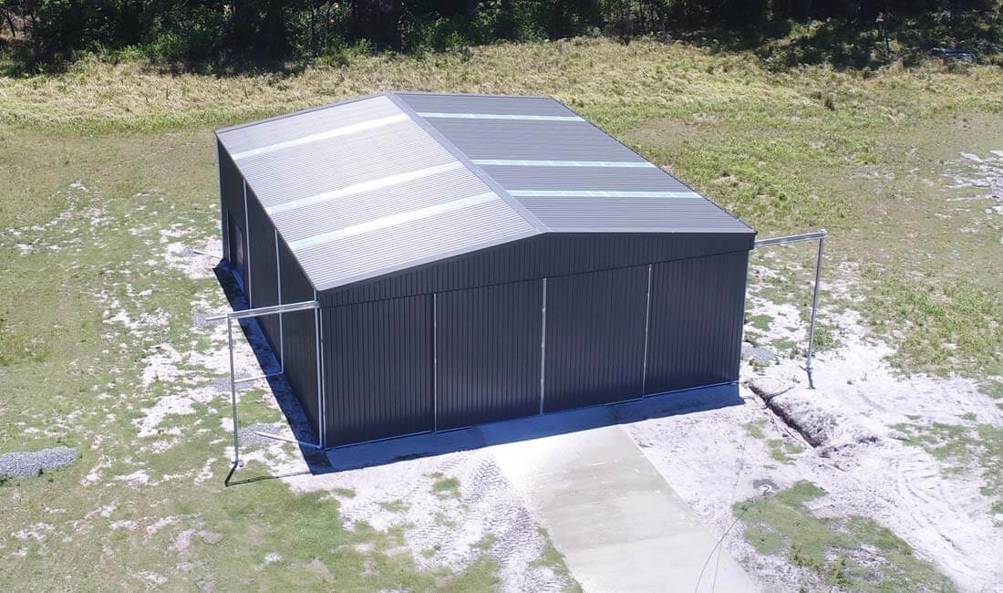 Helicopter Hangar Aerial