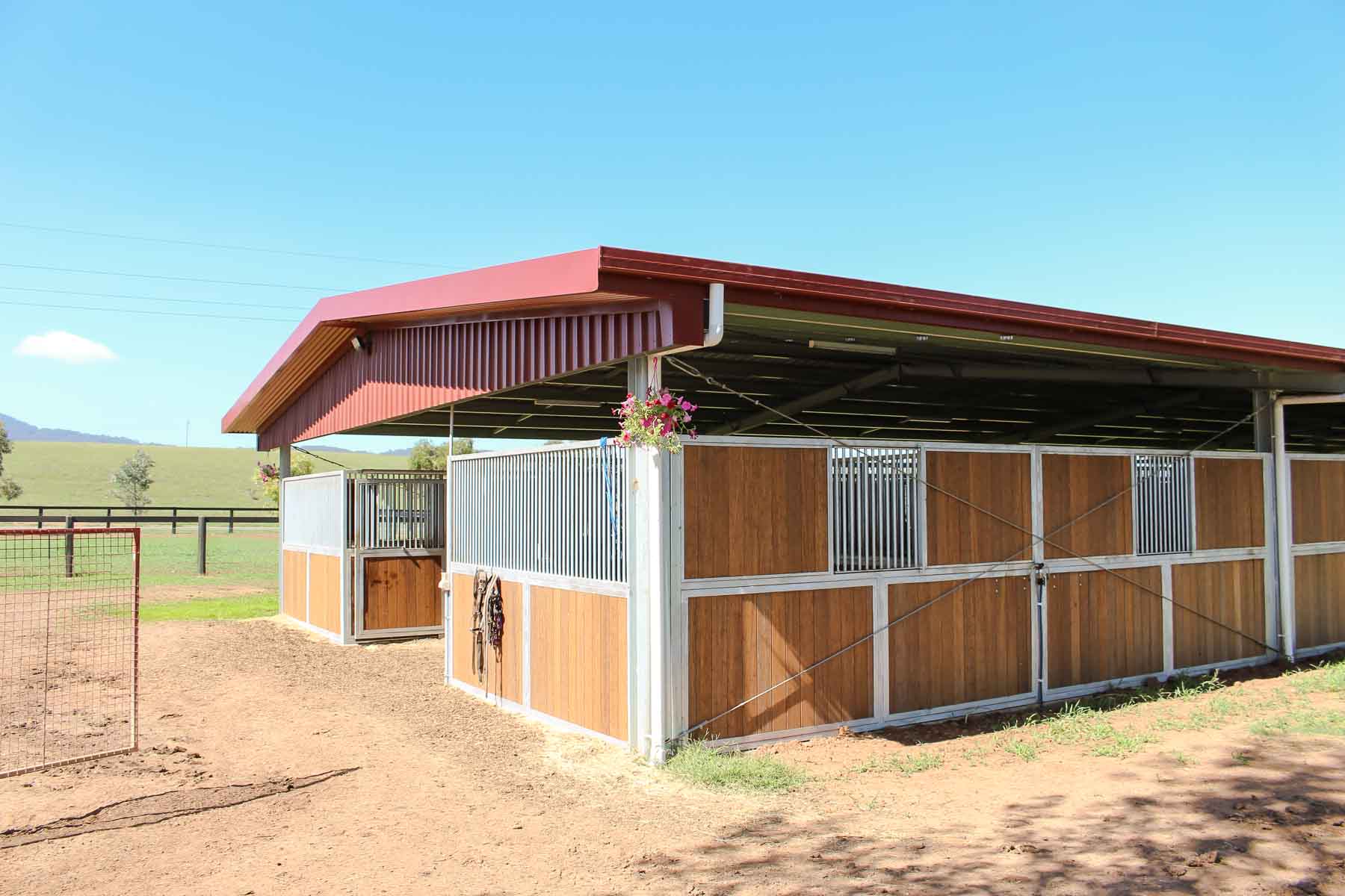 Large Steel Horse Stables