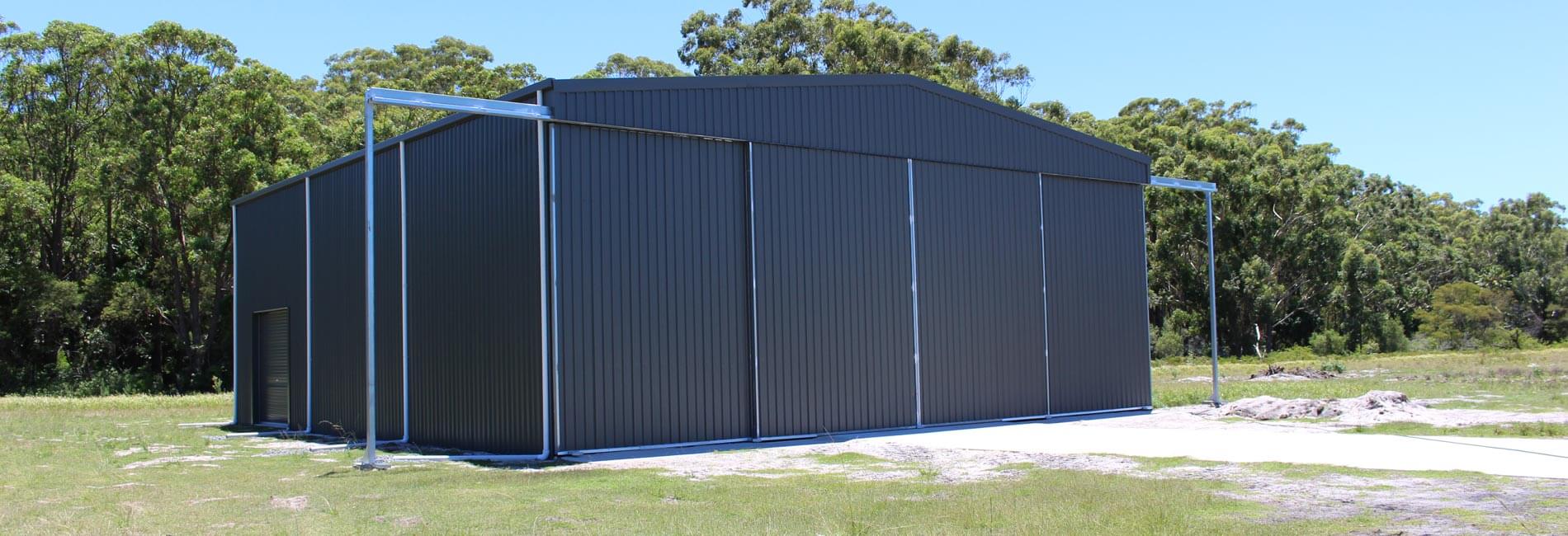 Helicopter Hangar Doors Closed