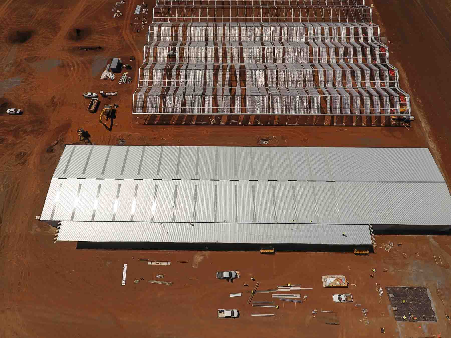 Large Workshop Shed in Toowoomba Aerial