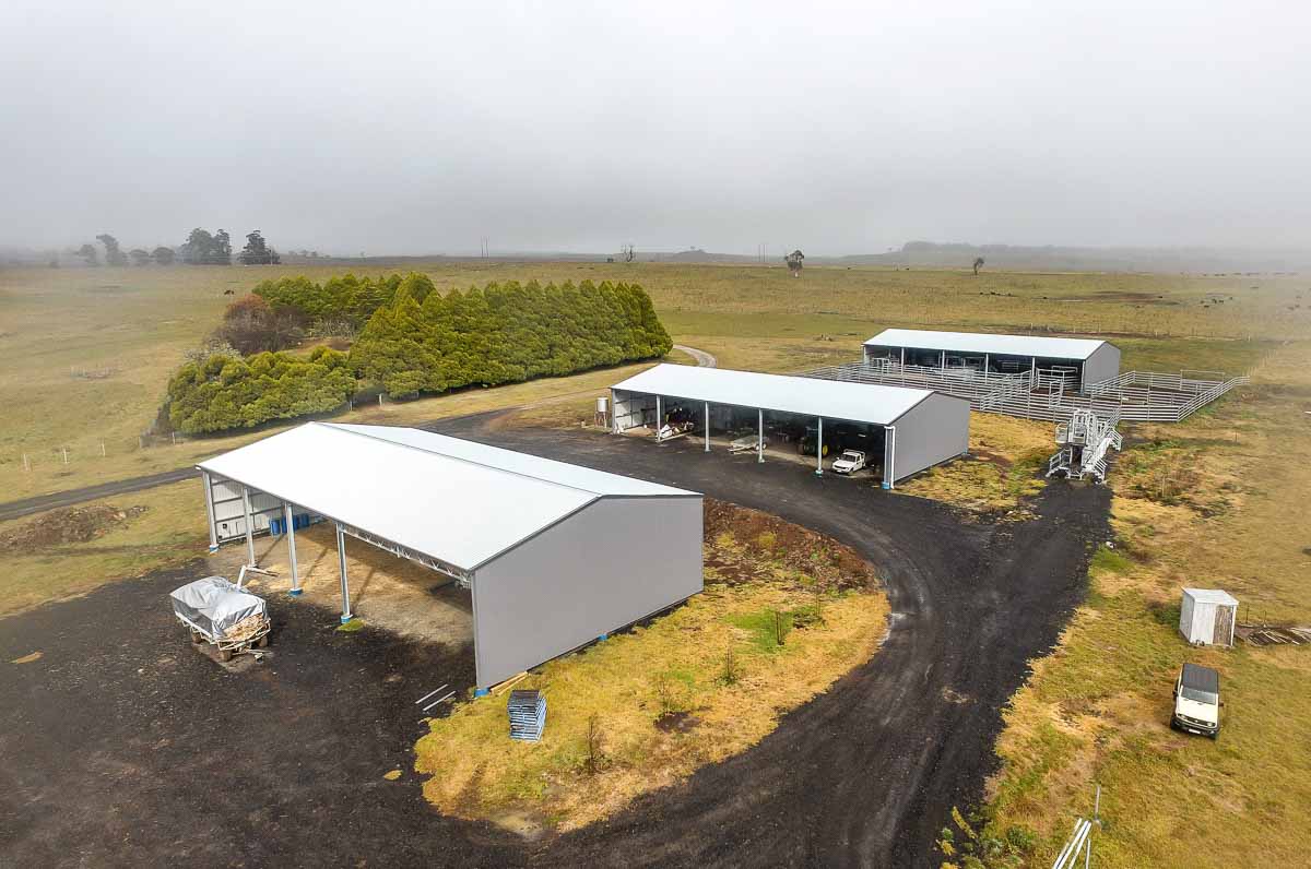 Integrated Farm Storage System Aerial