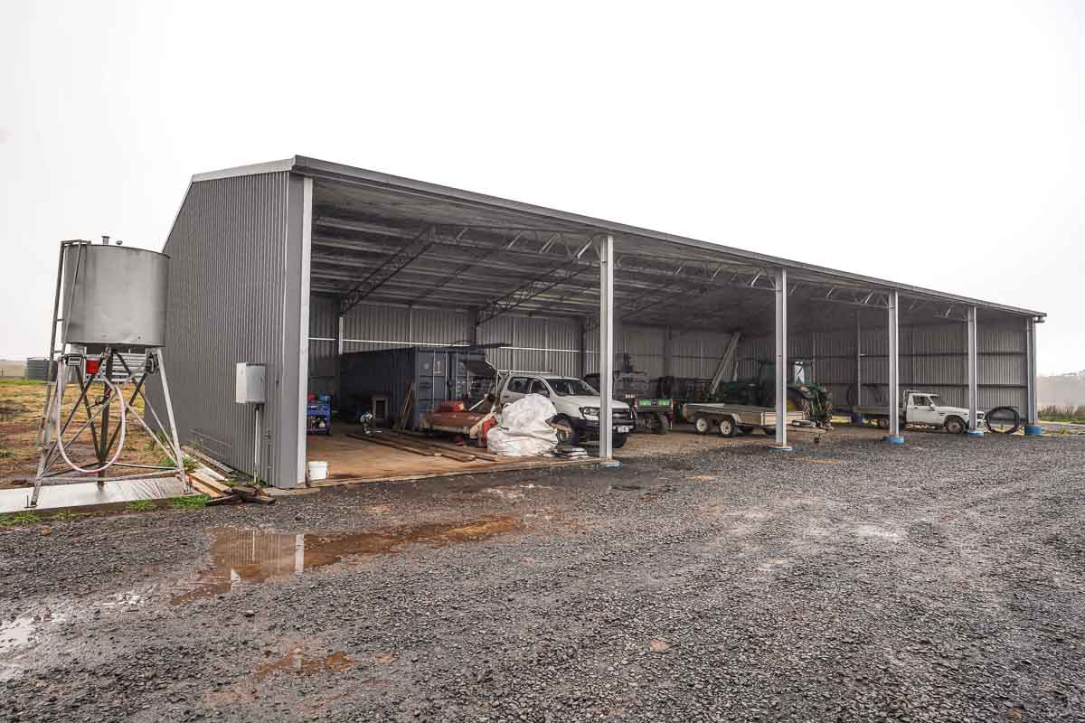 Integrated Machinery Shed