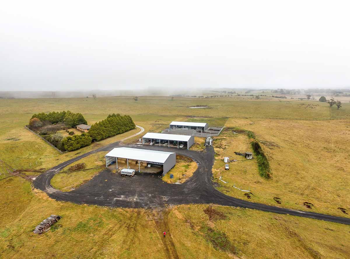 Full Integrate Farm Storage System Aerial Overview