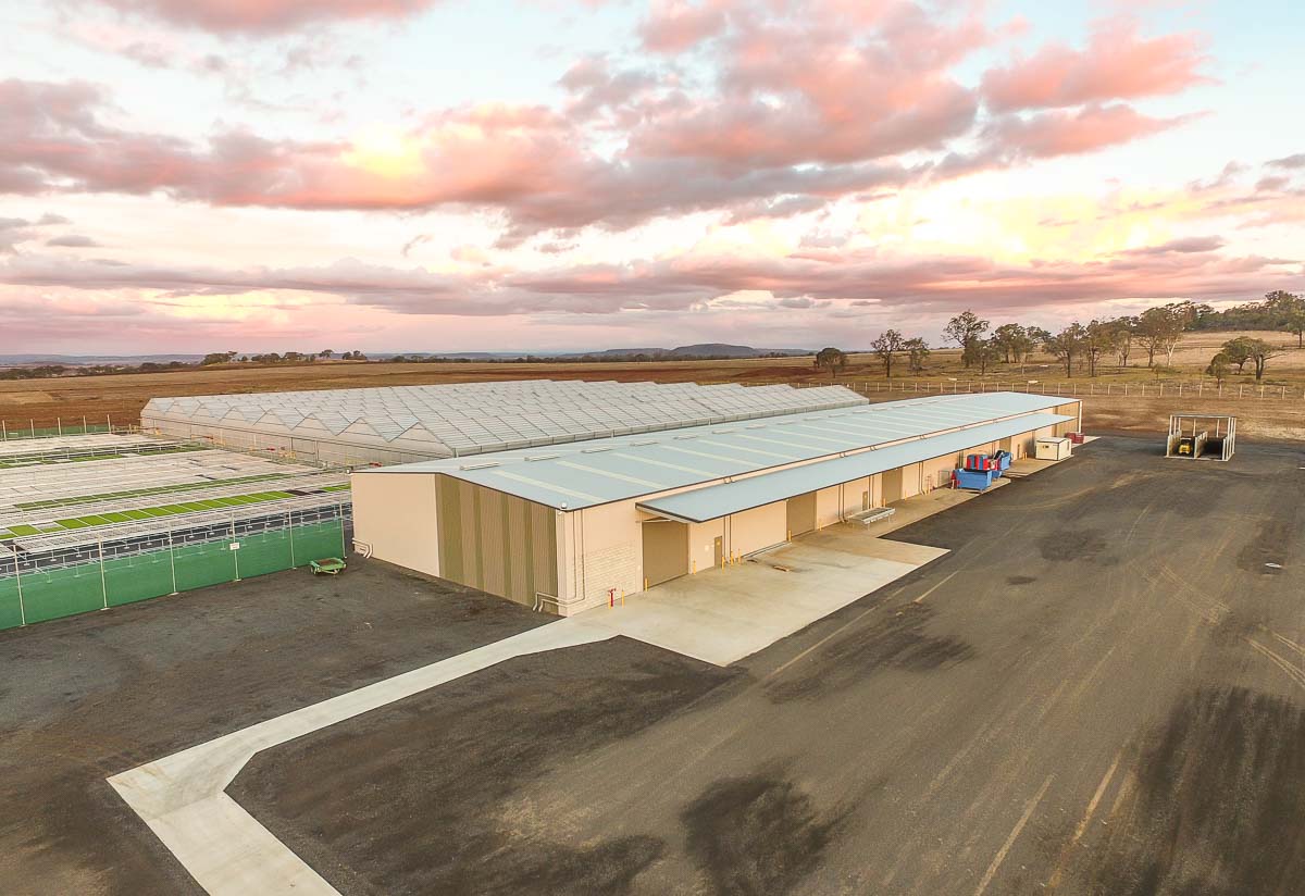 aerial overview of horticulture facility