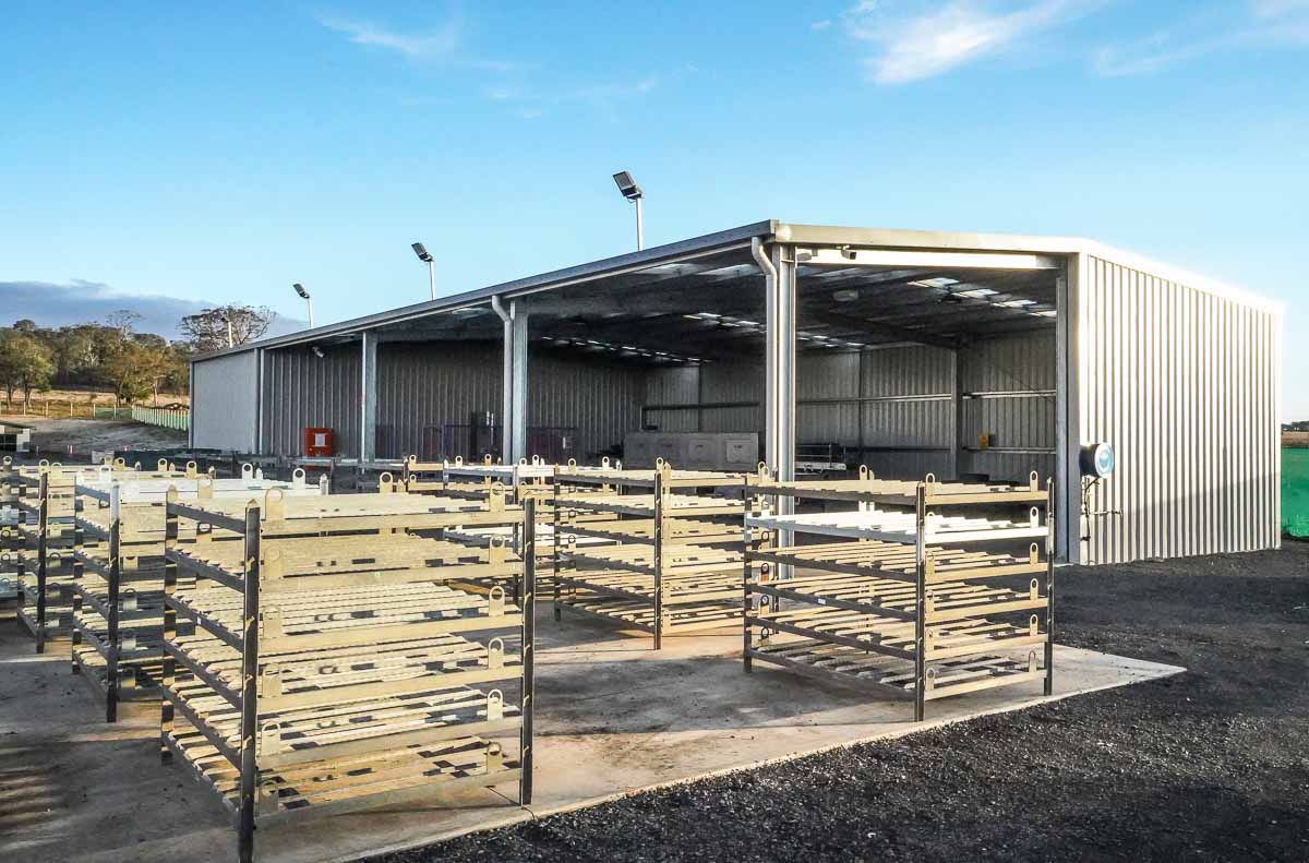 outbuilding at horticulture facility