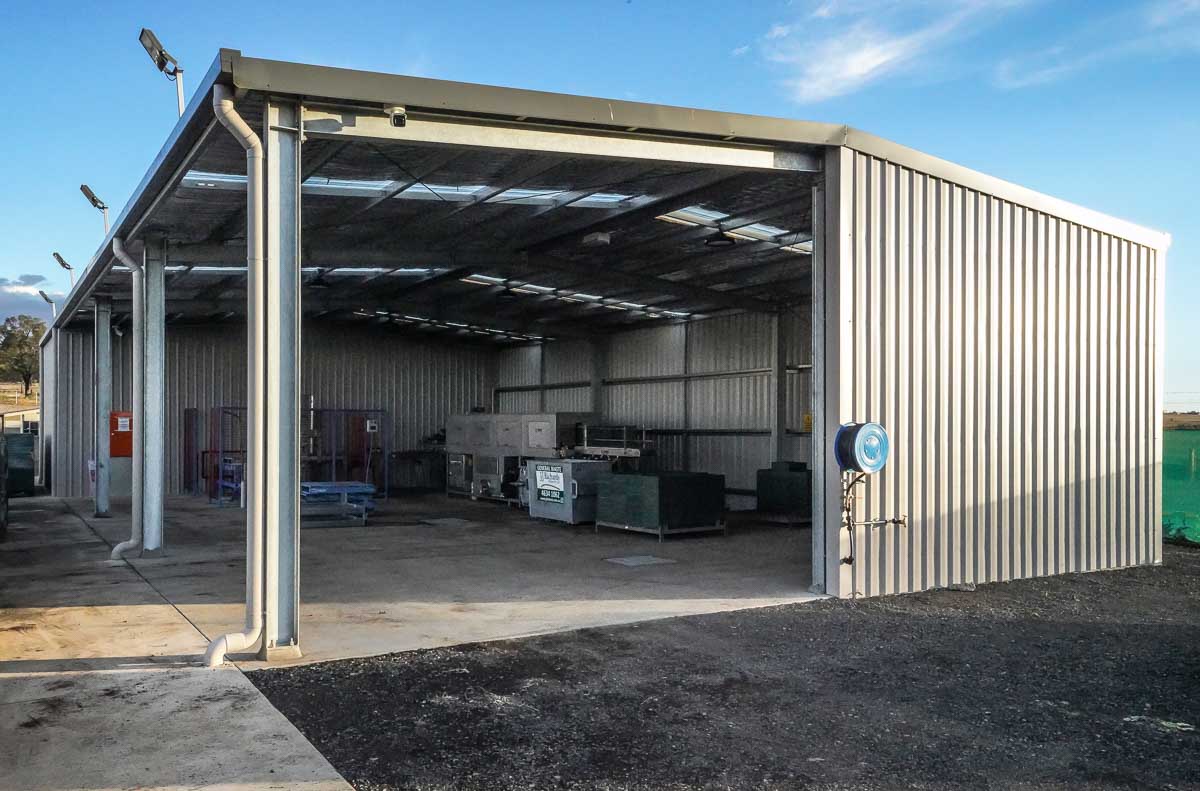 outbuilding at horticulture facility