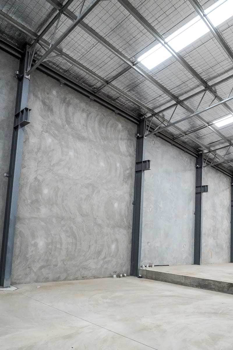 Shed Interior Stepped Floor