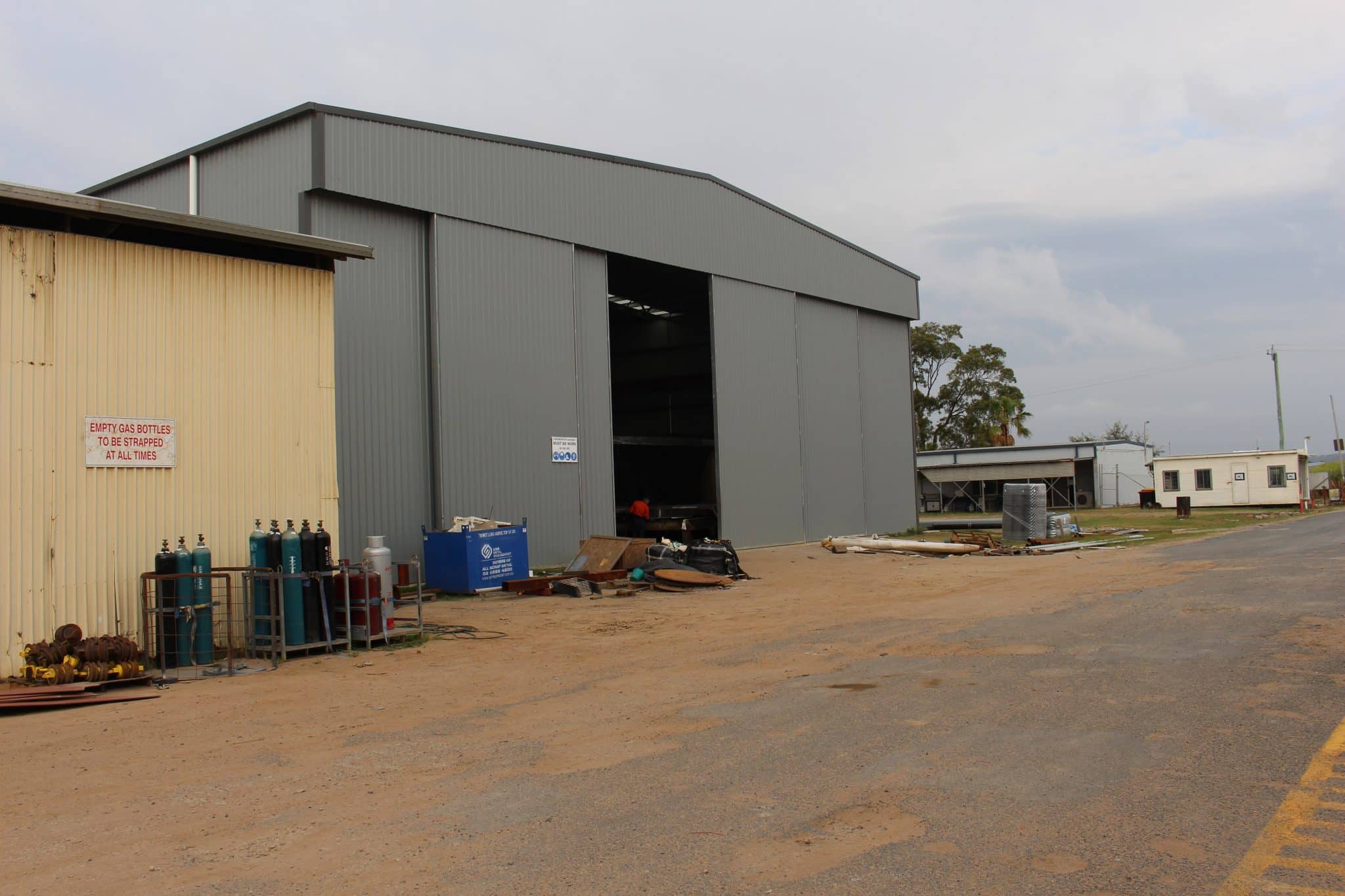 Boat Building Shed Exterior