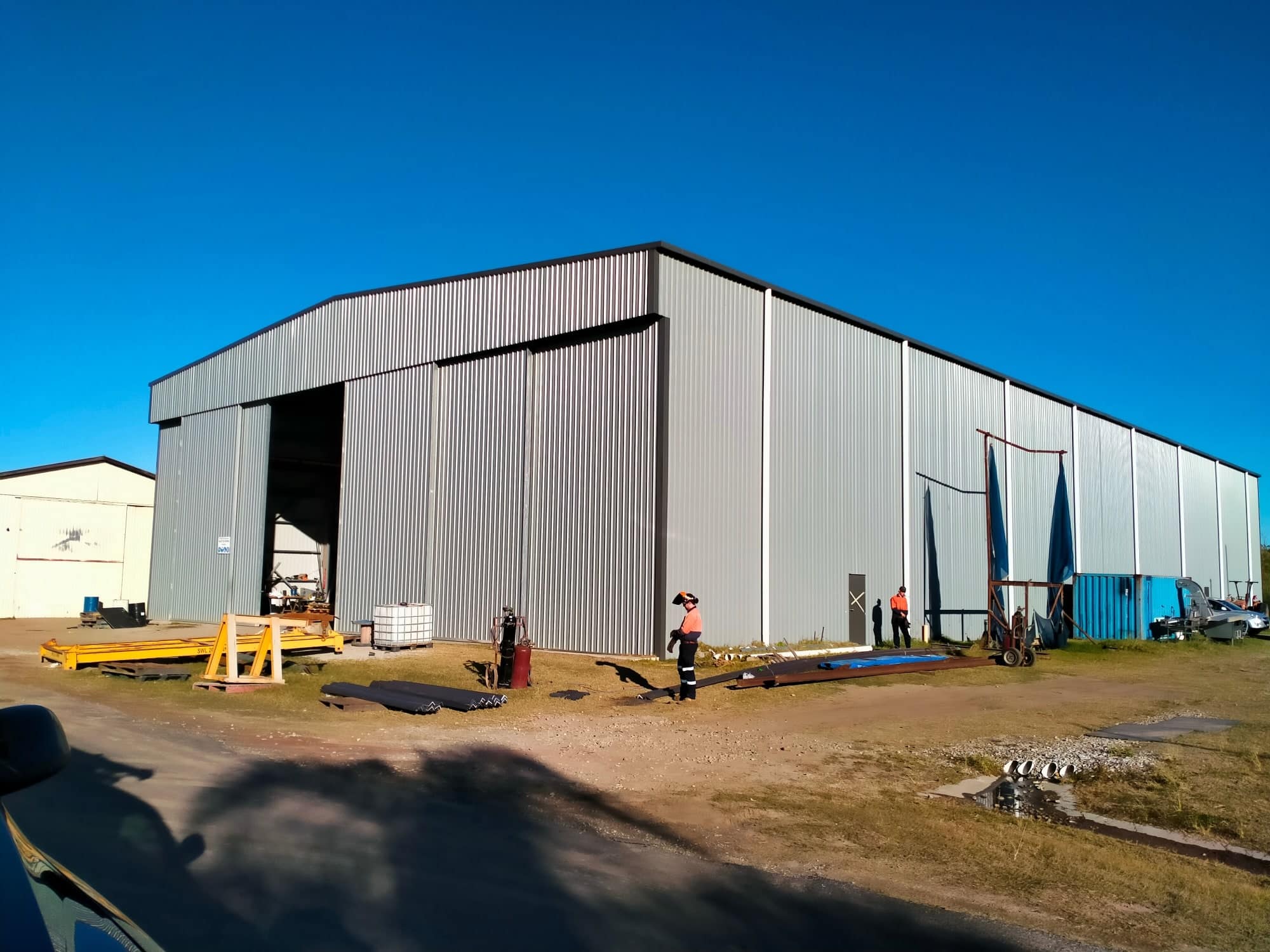Boat Building Shed Exterior