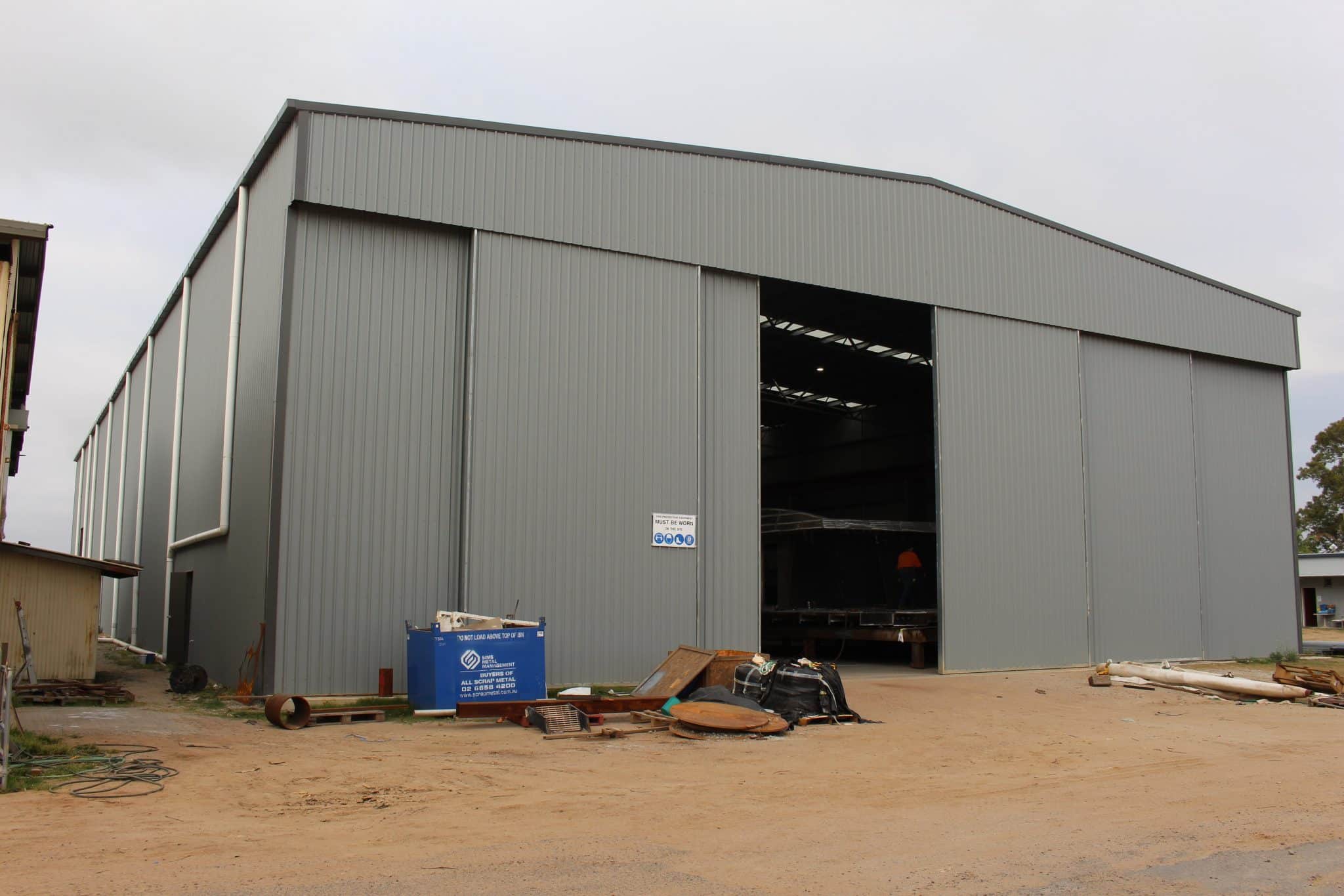 Boat Building Shed Exterior