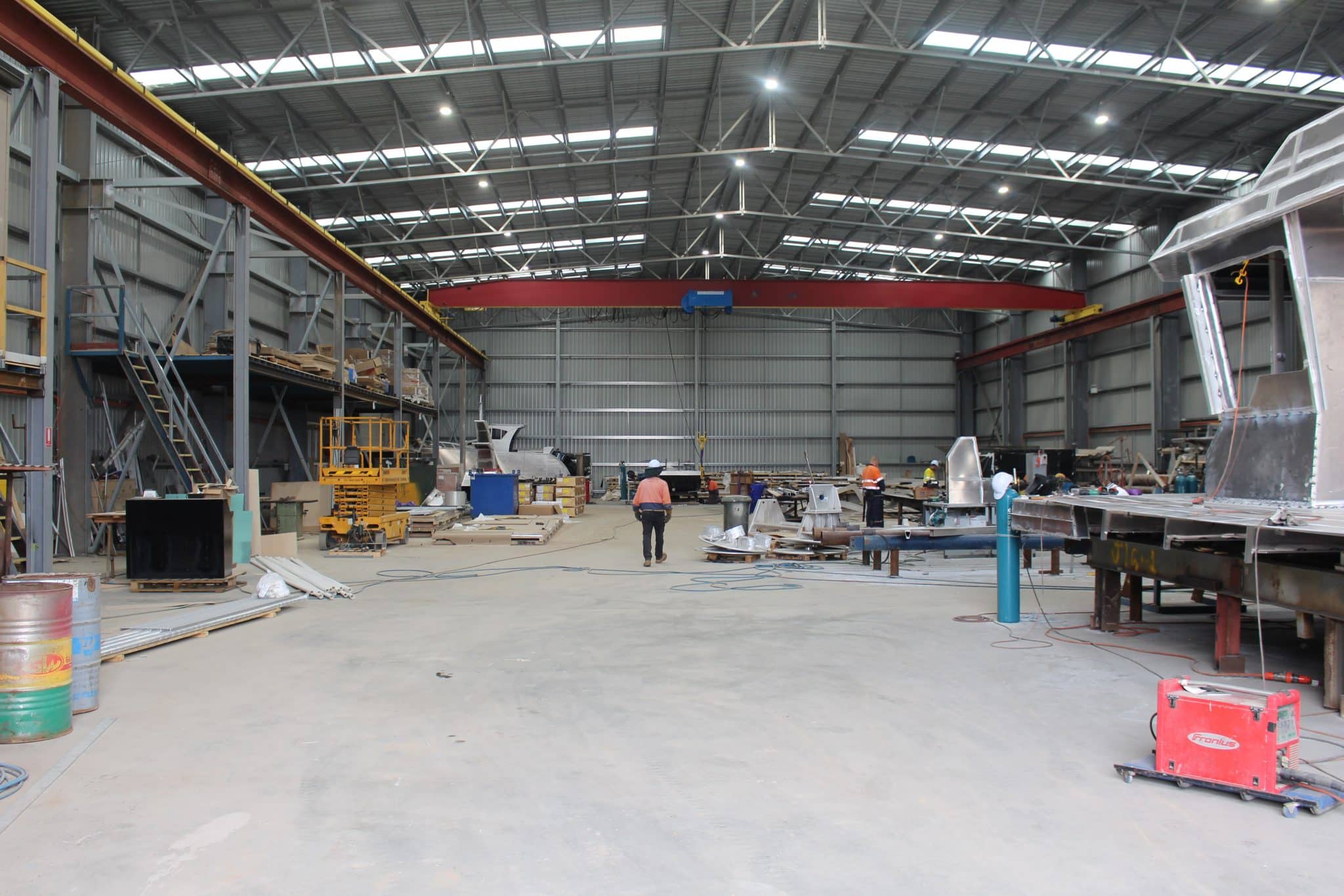 Boat Building Shed Interior