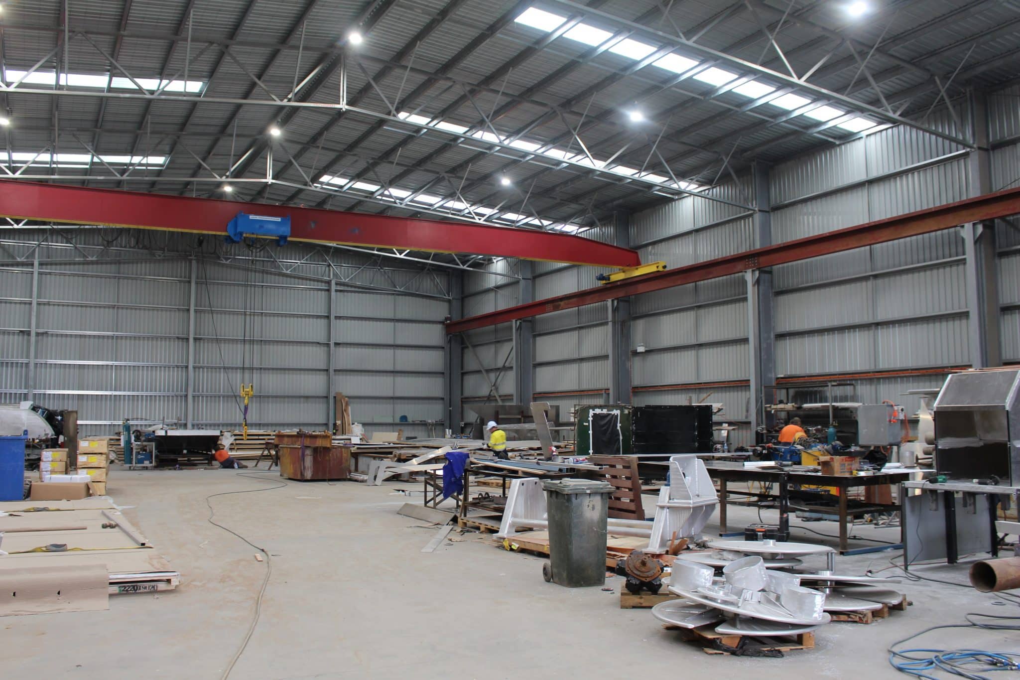 Boat Building Shed Interior
