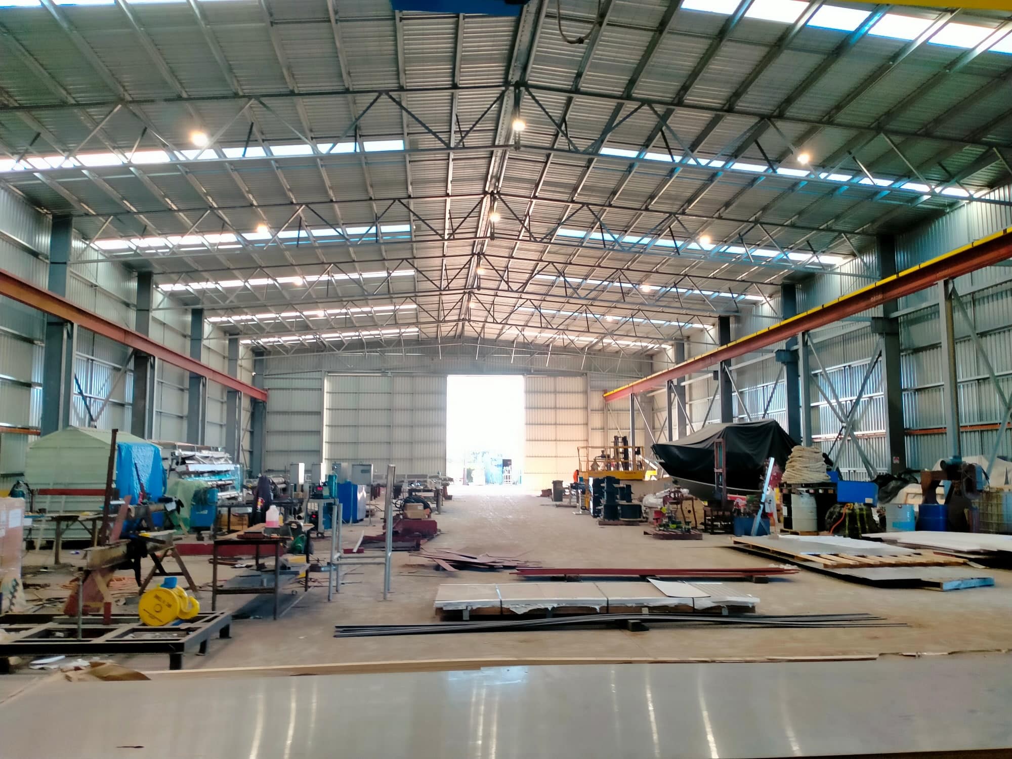 Boat Building Shed Interior